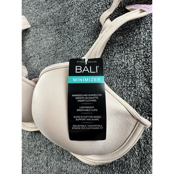 Bali DF3490 Comfort Revolution Minimizer Bra 34D Nude Beige NWT Smooth Underwire - Picture 2 of 5